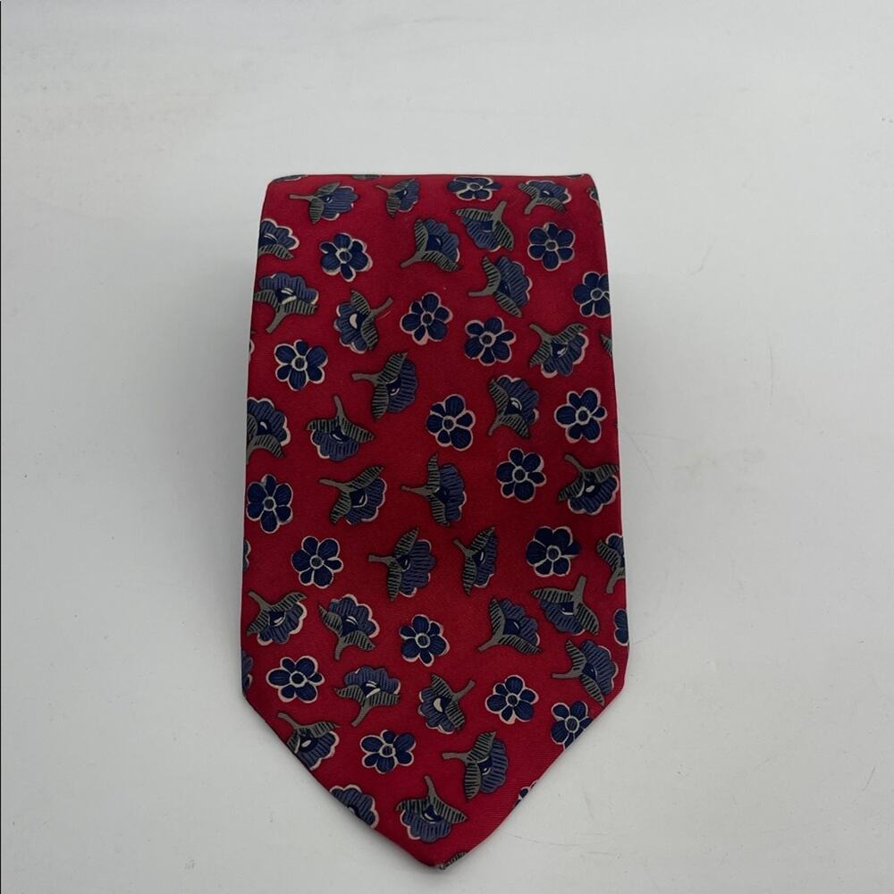 Christian Dior Monsieur 100% silk floral print neck tie